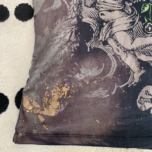 Rebel Spirit Black Embroidered Graphic Royal Way Of Life Shirt T-Shirt - Picture 3 of 12